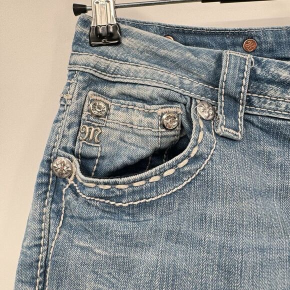 MISS ME Woman's  Signature Skinny blue denim Jean Sz‎ 27 - Picture 9 of 10